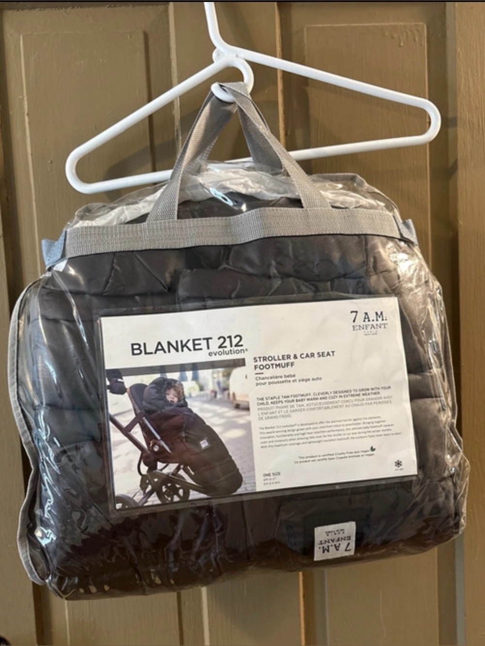 7AM ENFANT Blanket 212 Stroller & Car Seat Footmuff - Black